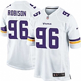 Nike Men & Women & Youth Vikings #96 Robison White Team Color Game Jersey,baseball caps,new era cap wholesale,wholesale hats